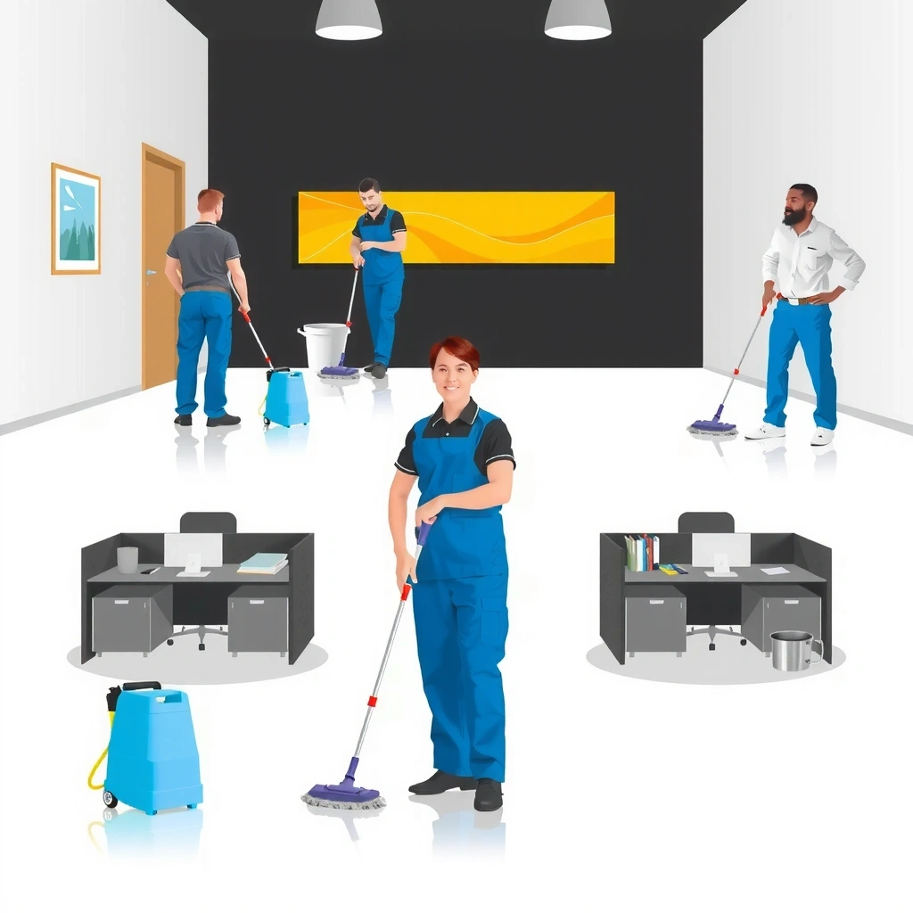 Commercial office cleaning