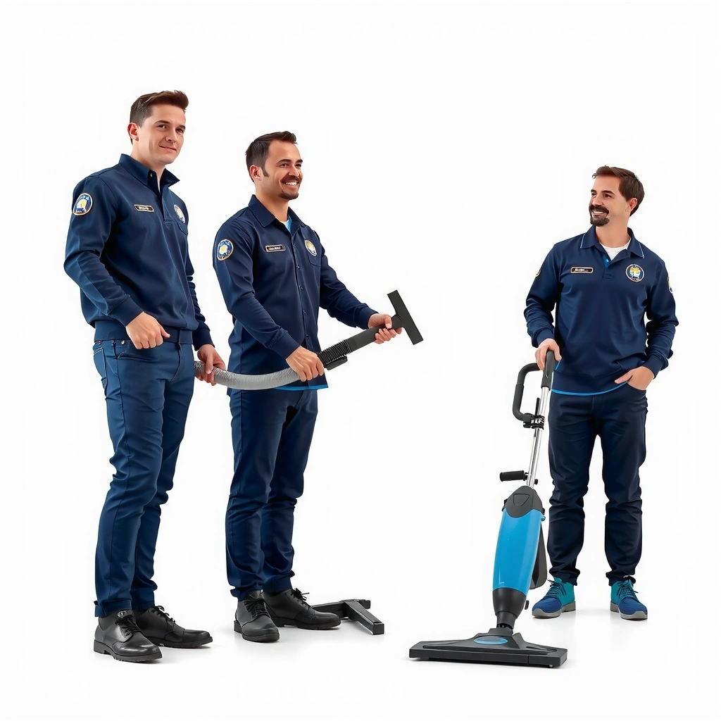 Professional cleaning team